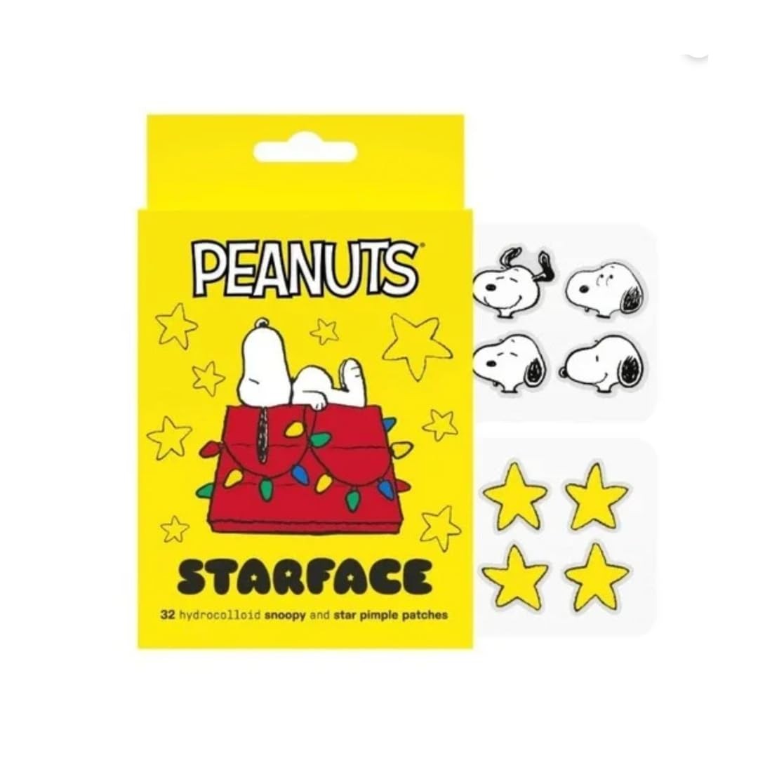 Starface Hydro-Star Sleepy Snoopy 32 Count Hydrocolloid Stars, Dog House