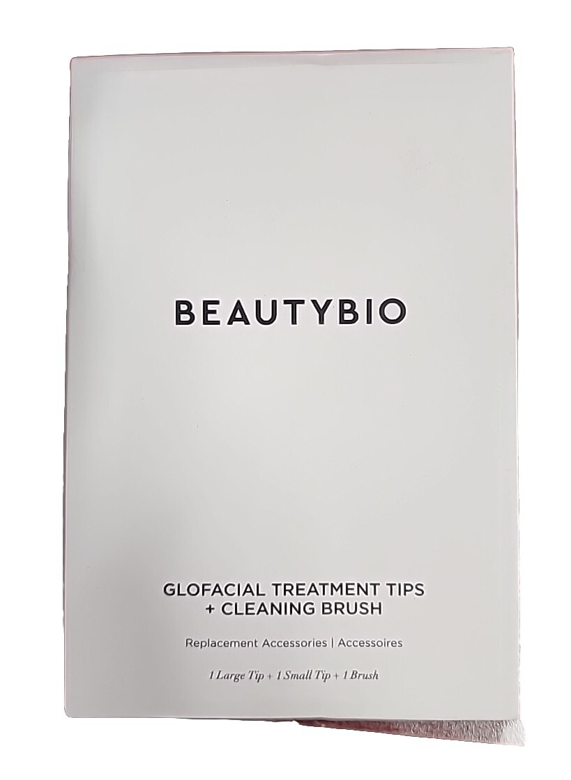 BeautyBio Glofacial Treatment Tips + Cleaning Brush Replacement Accessories NEW