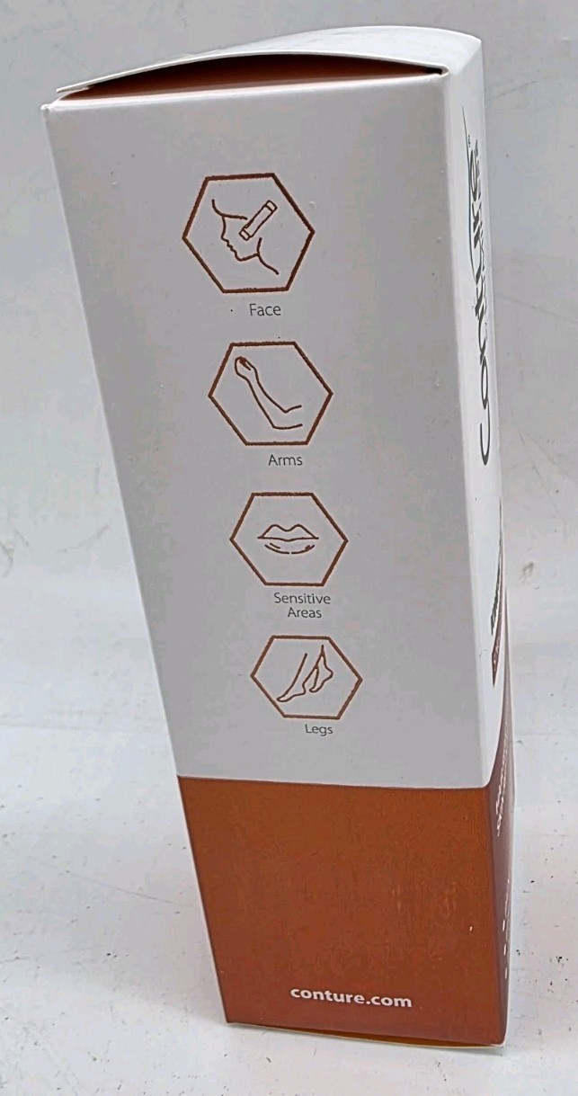 CONTURE 2-IN-1 Device Kinetic Smooth Hair Remover/Skin Polisher + Brow Head NWT
