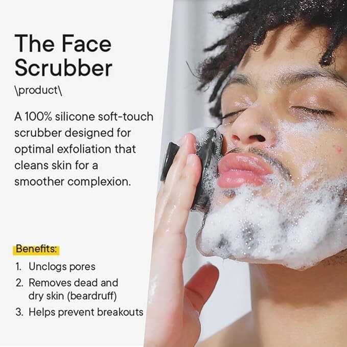 Depurador facial, depurador facial de silicona para hombres, limpieza facial