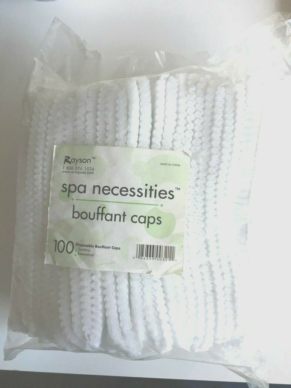W.R. RAYSON SANITARY DISPOSABLE BOUFFANT Caps 21” 100ct.
