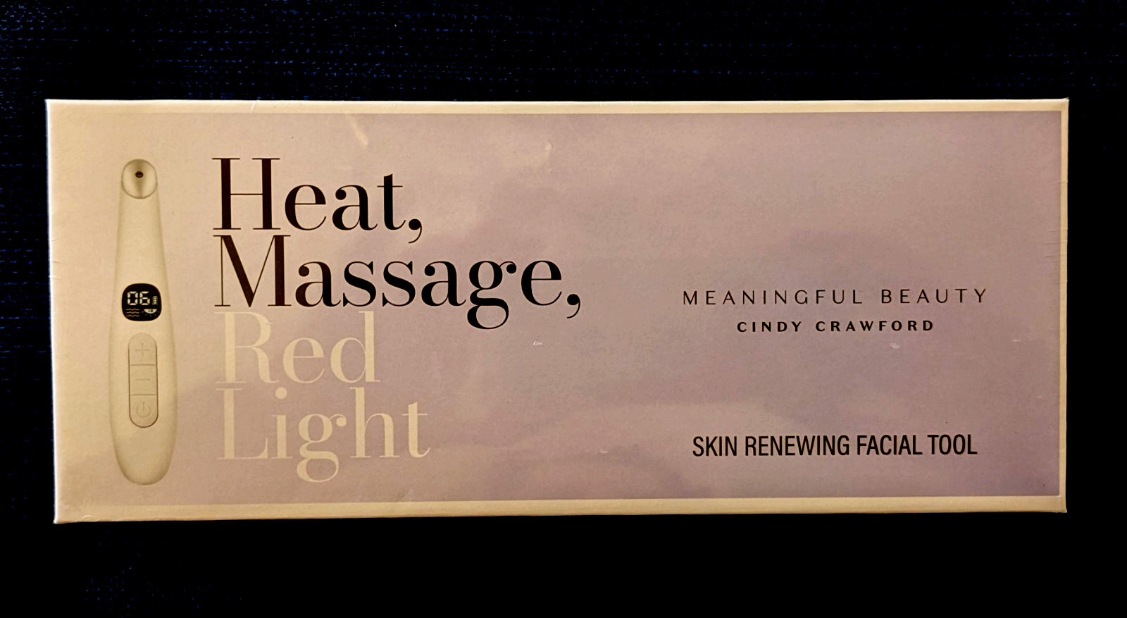 Meaningful Beauty Skin Renewing Facial Tool Heat Massage Red Light +wrinkle ser.