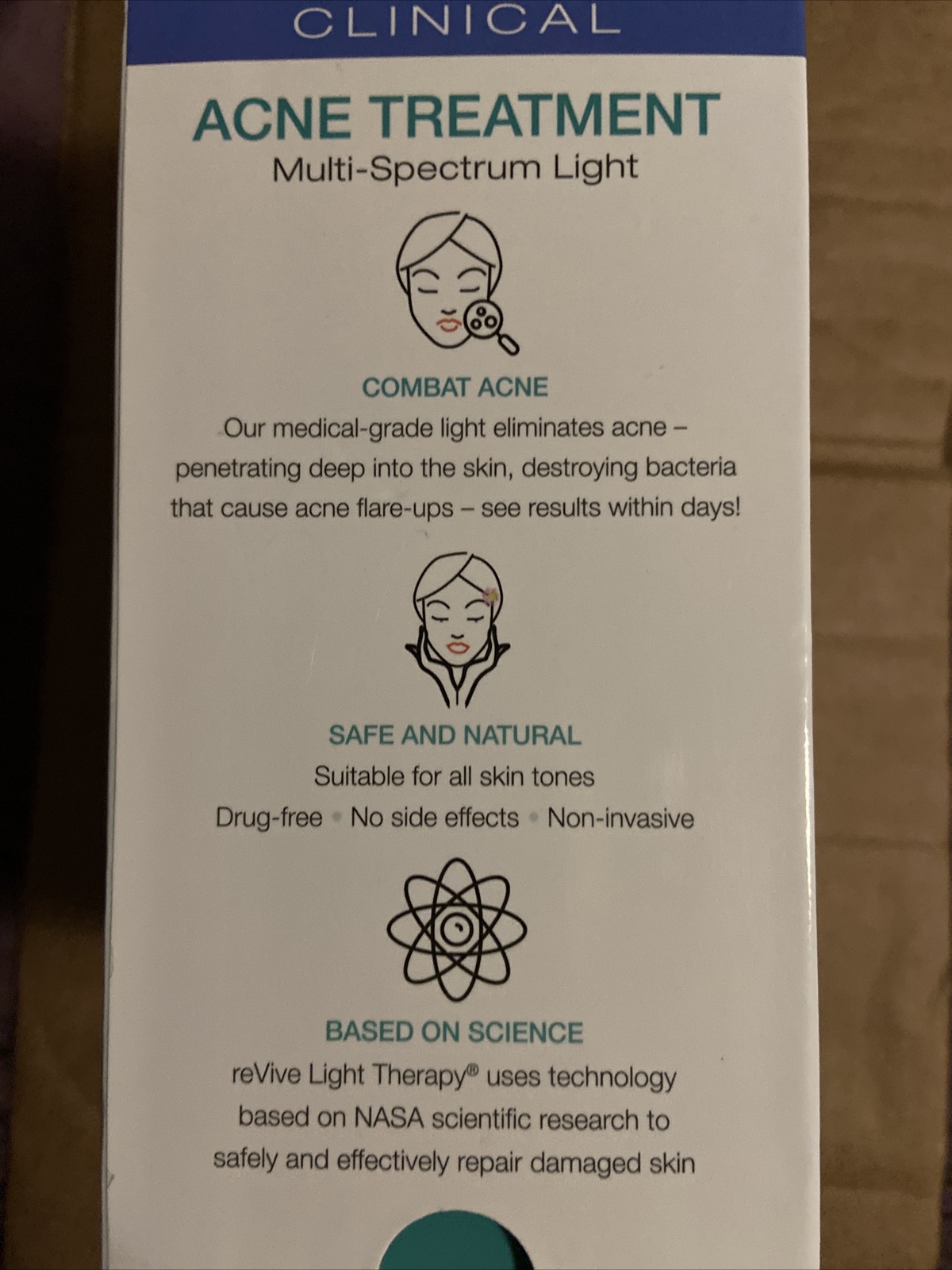 Revive Clinical Strength Light Therapy For Acne Treatment *NIB*