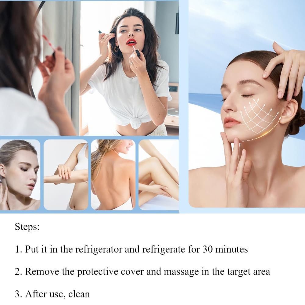 WAZXIQN Ice Roller for Face and Eyes, Women Reduces Purple