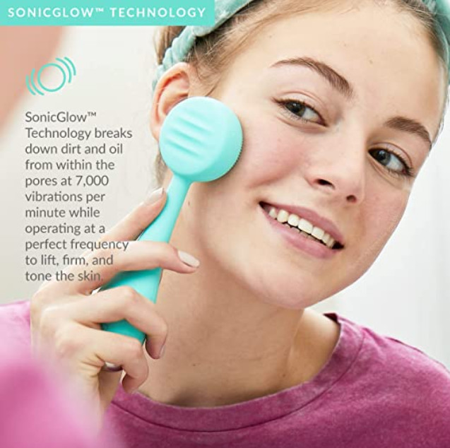 PMD Clean Smart Facial Cleansing Device Sonic Glow Anti-Aging Cordless NEW