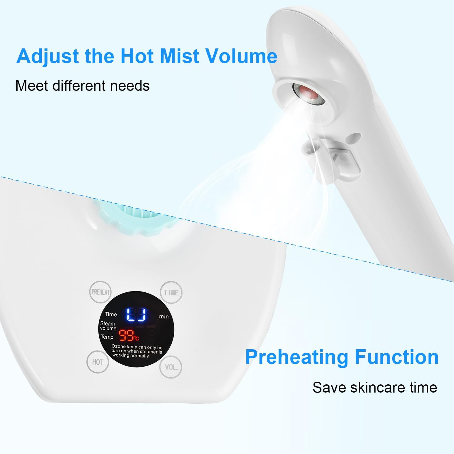 Professional Facial Steamer, Vaporizador Facial Steamer for Esthetician, Face St