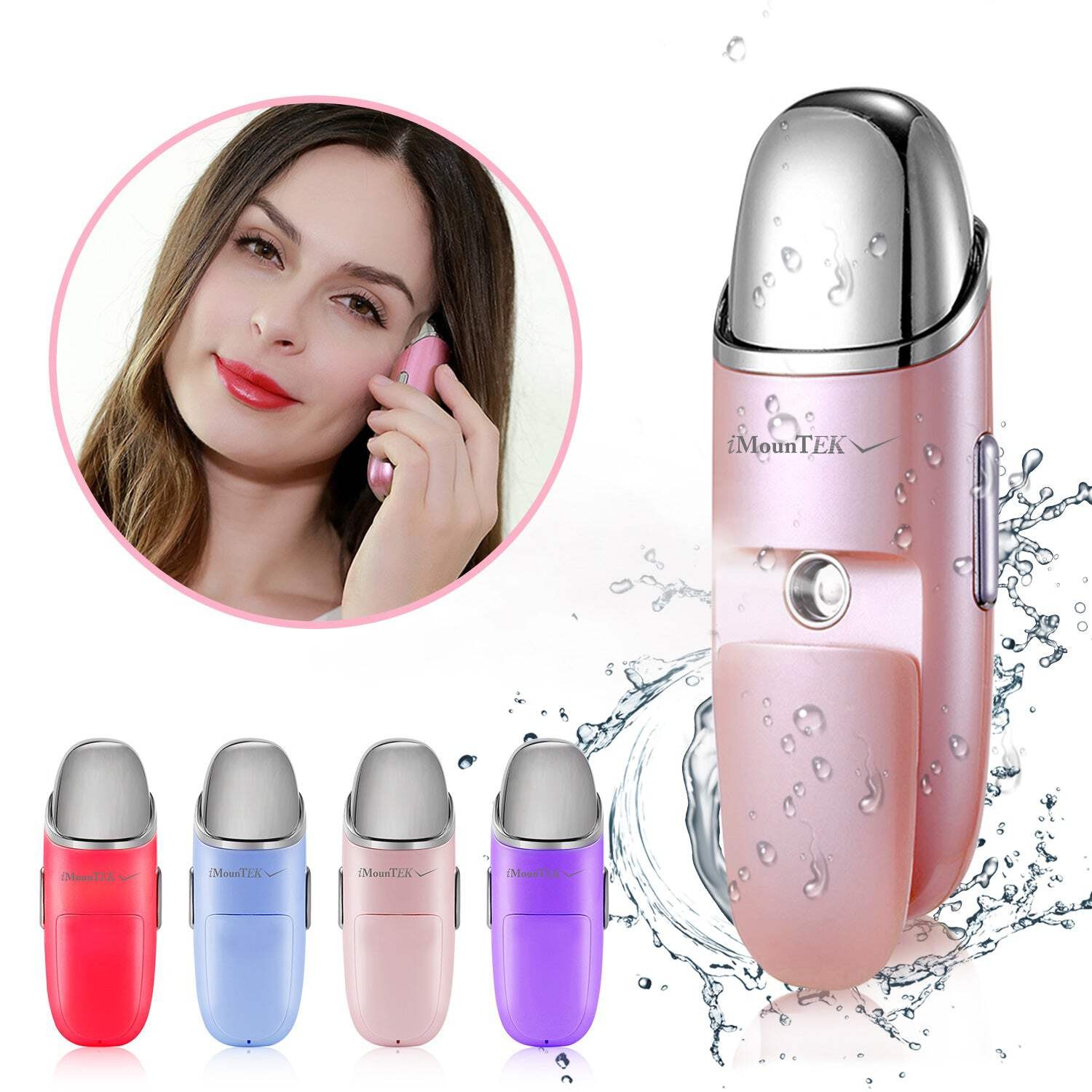 Nano Facial Mister Nano Cool Mist Facial Sprayer Portable Handy Face Steamer Moi