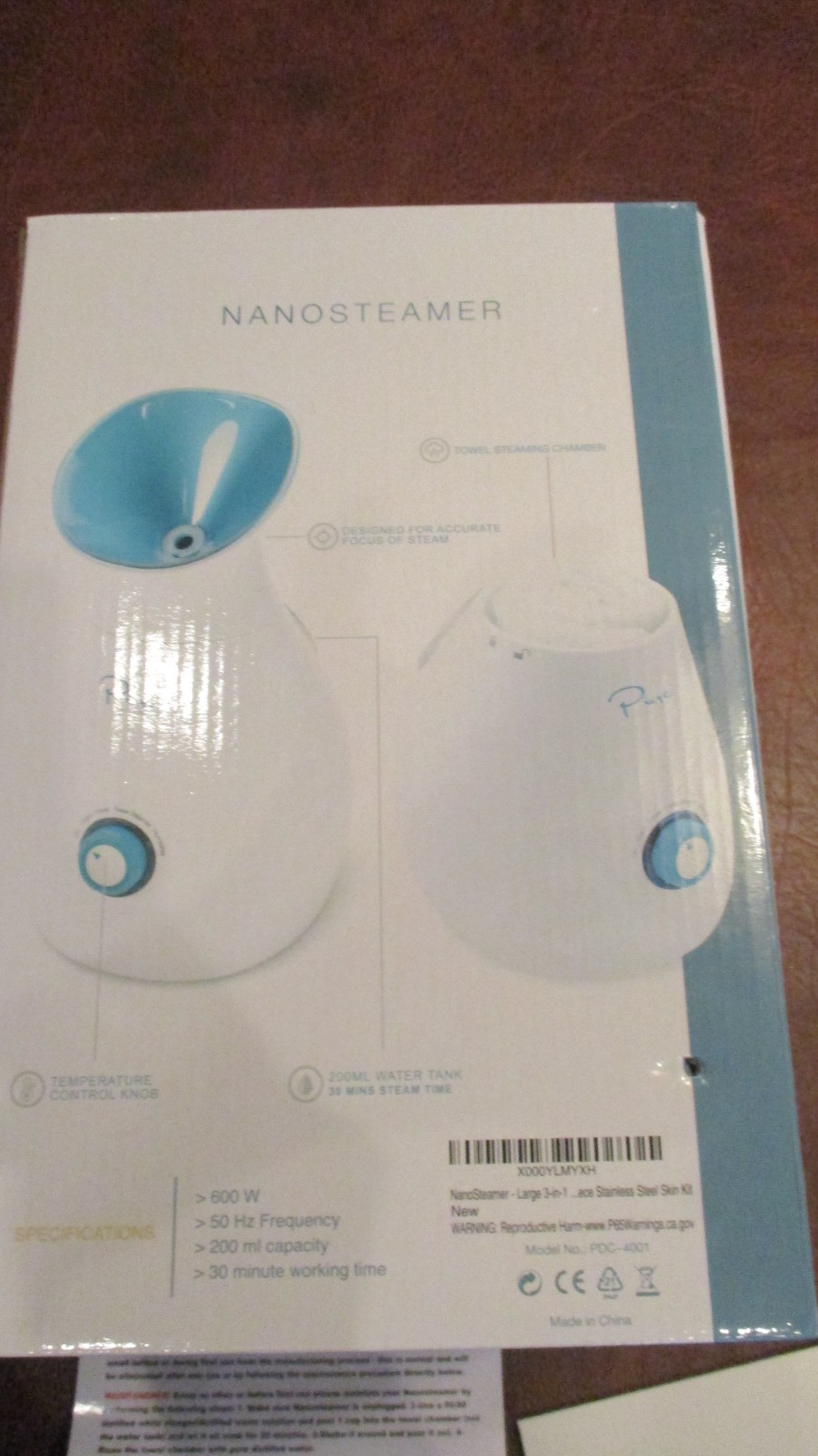 Pure Daily Care NanoSteamer Large 3-in-1 Nano Ionic Facial Steamer New in Box