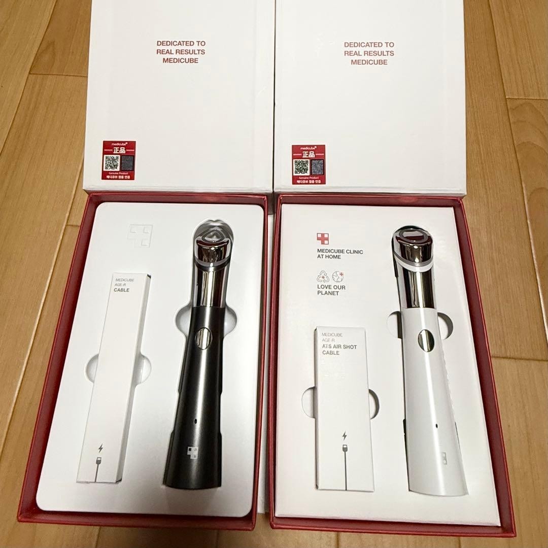 MEDICUBE AGE R ATS Air Shot Booster H Facial Beauty Device Set Tested JP