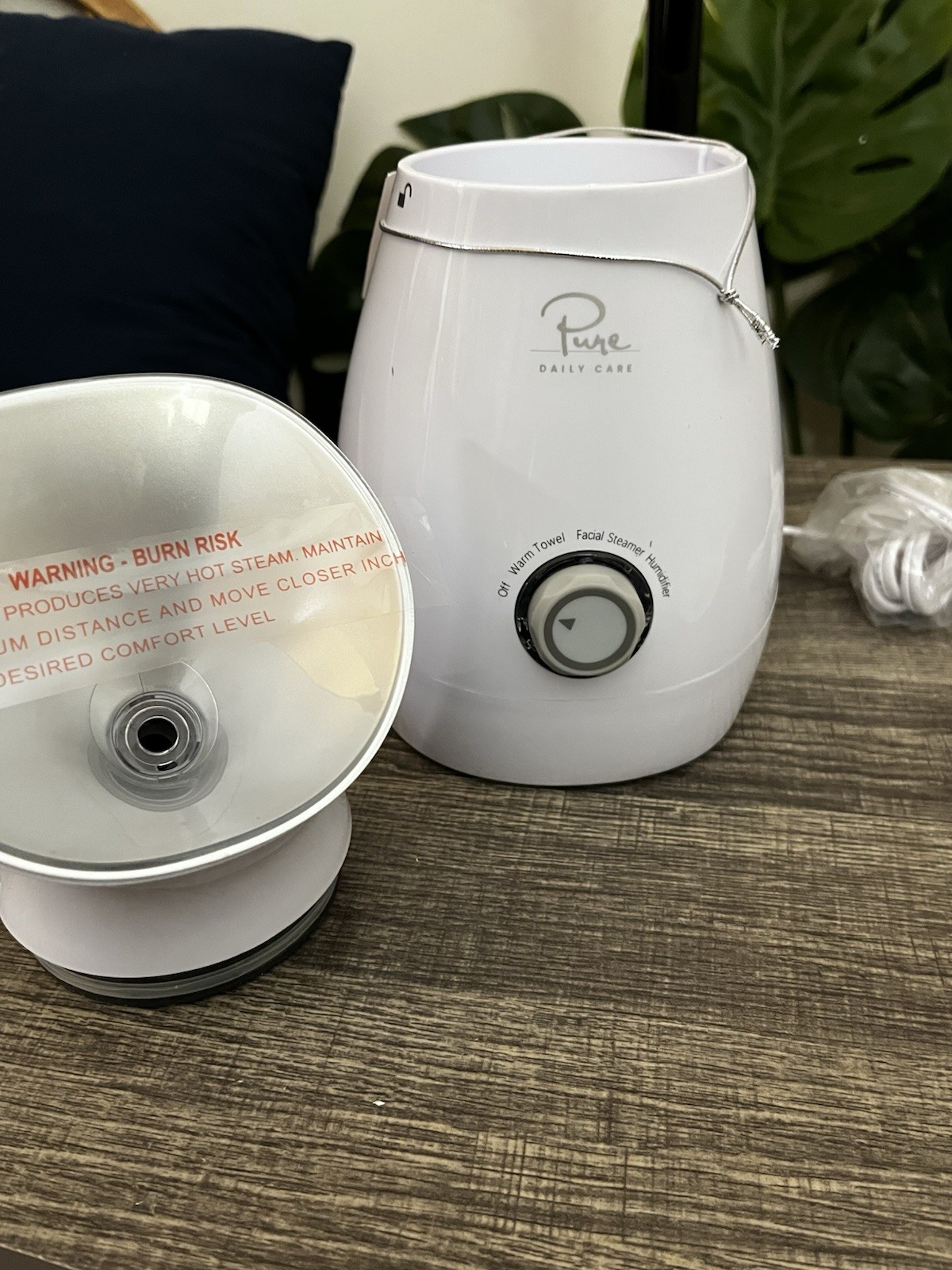 Nanosteamer Large 3-In-1 Nano Ionic Facial Steamer with Precise Temp Control – H