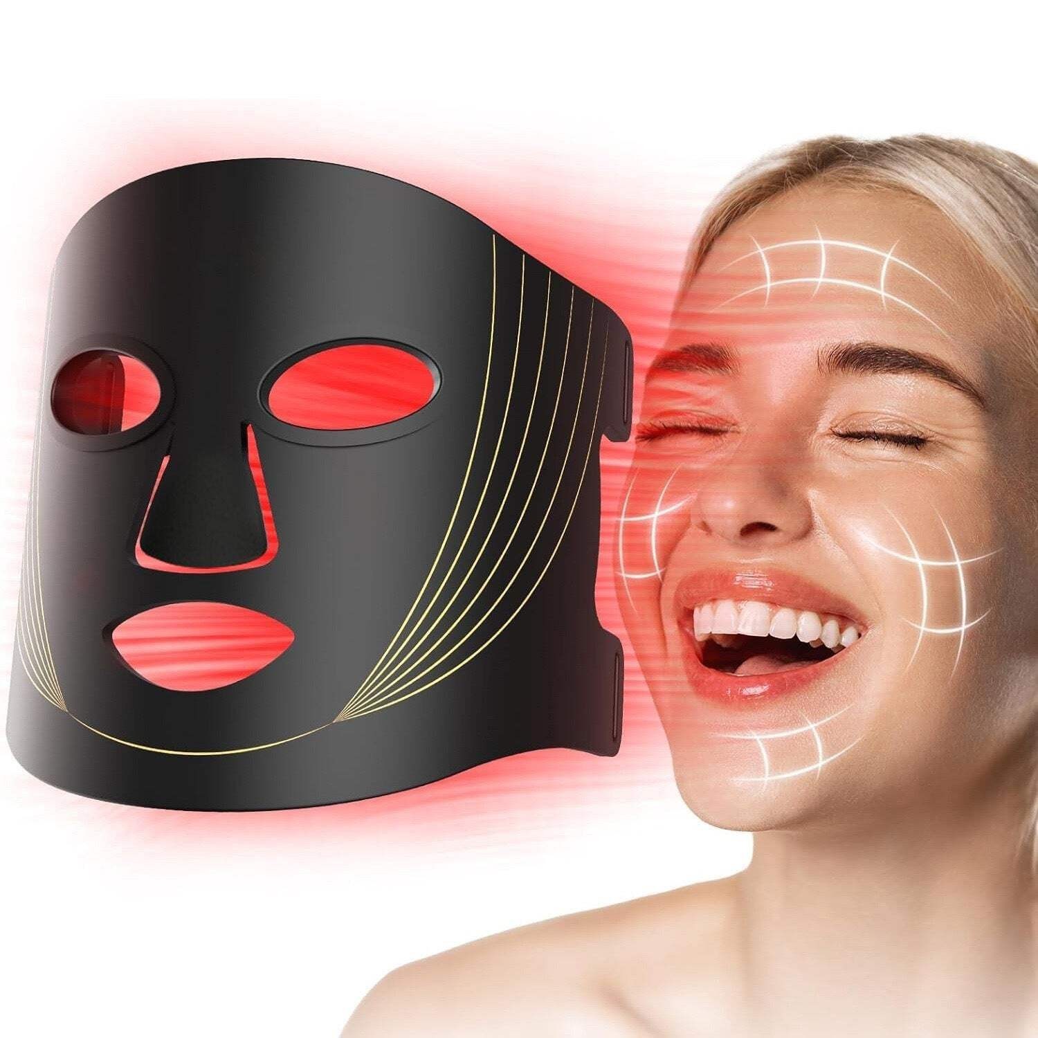 2026 New Household Silicone Red-light LED Photon Facial Beauty Mask For The Face
