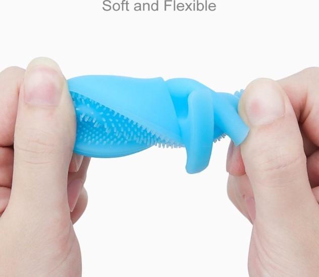 4 Pack Silicone Face Cleanser Brush Soft Facial Cleansing Scrubber