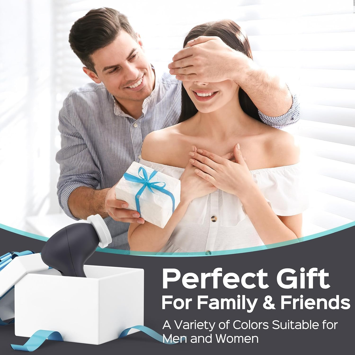 COSLUS Face Scrubber Facial Cleansing Brush: 2 Speed Adjustable Face Cleansing B
