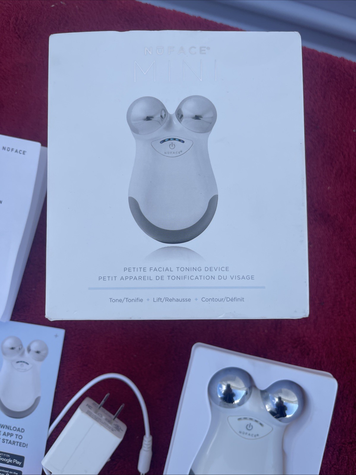 NuFACE MINI Facial Toning Device White Tone Lift Contour