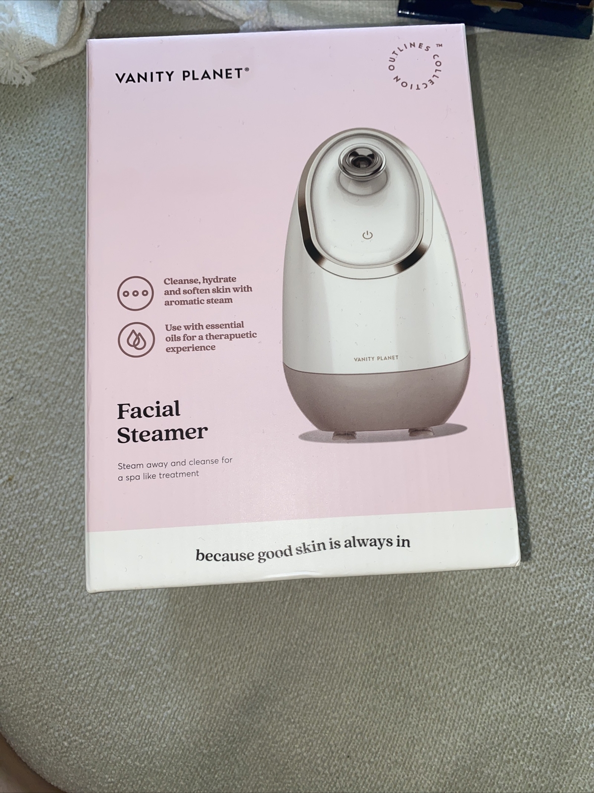 Vanity Planet Facial Steamer Cleanse Hydrate Softens Skin VNT06112