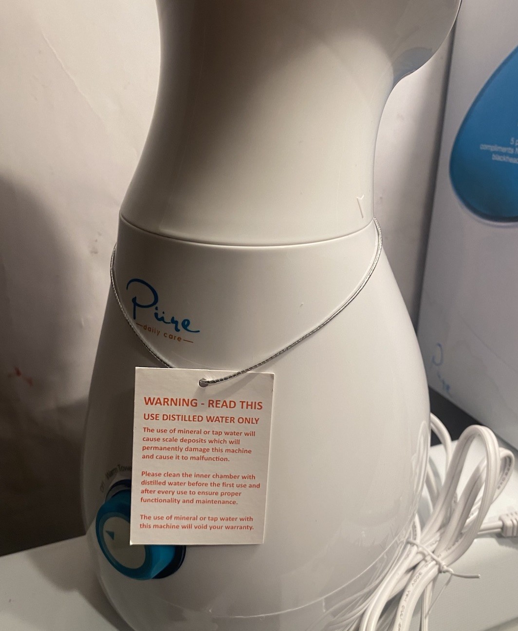 Pure Daily Care NanoSteamer Large 3-in-1 Nano Ionic Facial Steamer with OG Box