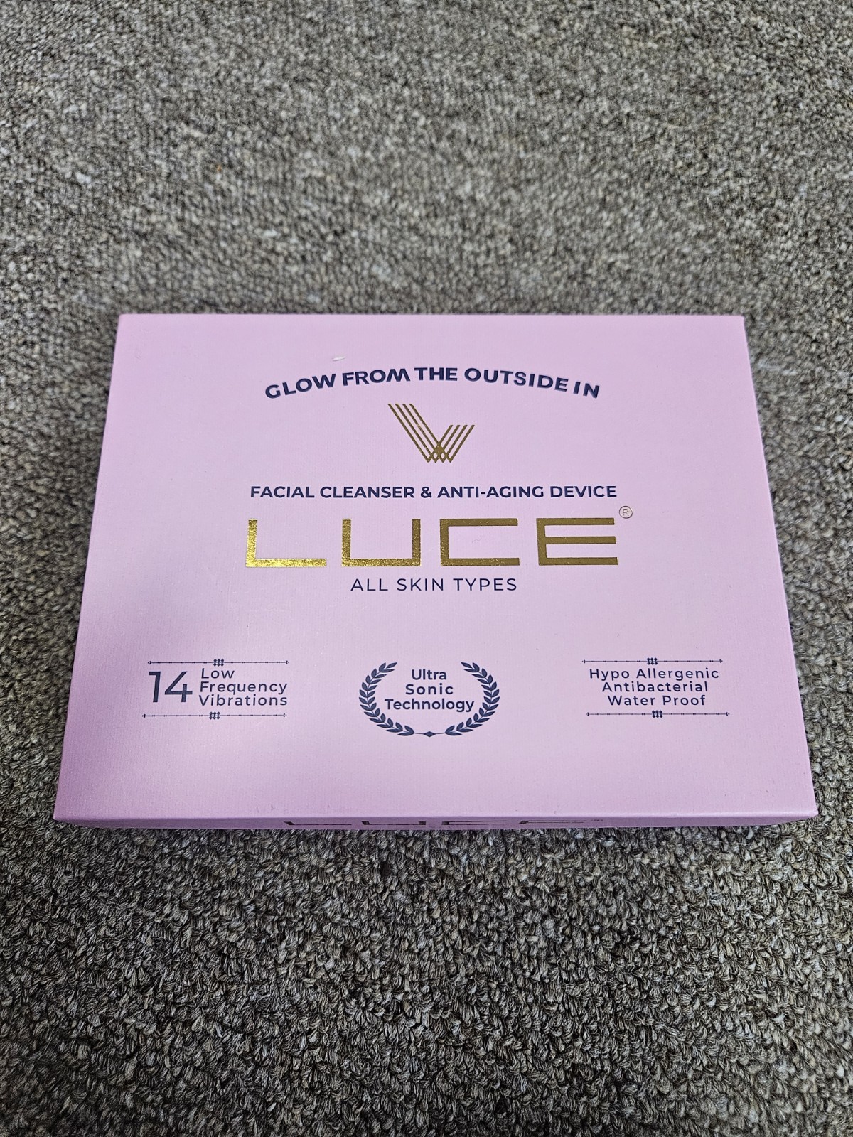 Luce Facial Cleansing and Anti-aging Device in Black Luce Facial Cleanser Device