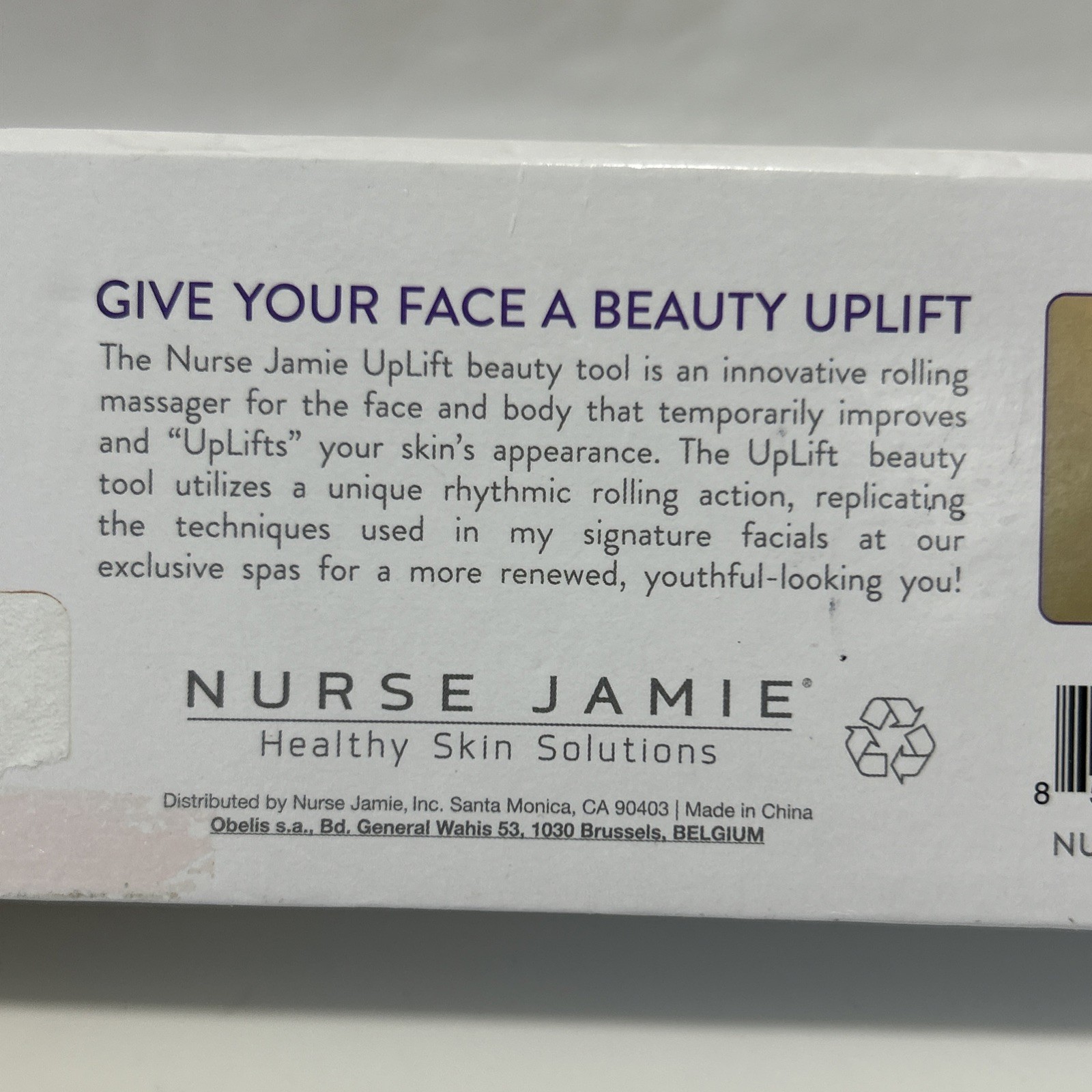 Nurse Jamie Uplift Massaging Beauty Roller “Purple” Uplift Tool 7-1/2” Aluminum
