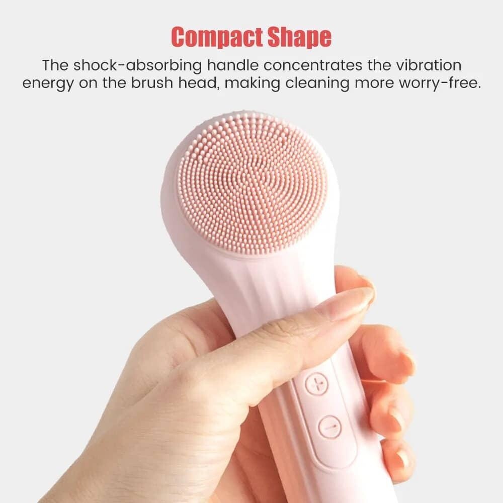 Facial Cleansing Brush, Waterproof and Rechargeable Electric Scrubber For Skin