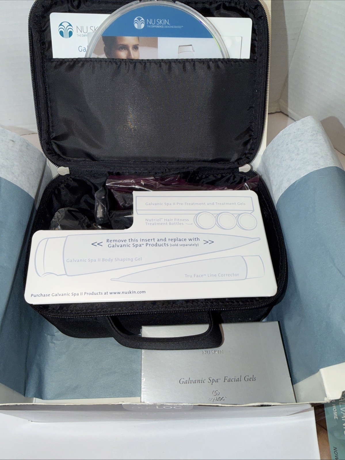 Nu Skin Galvanic Spa System II EX with Case Black Limied Edition New