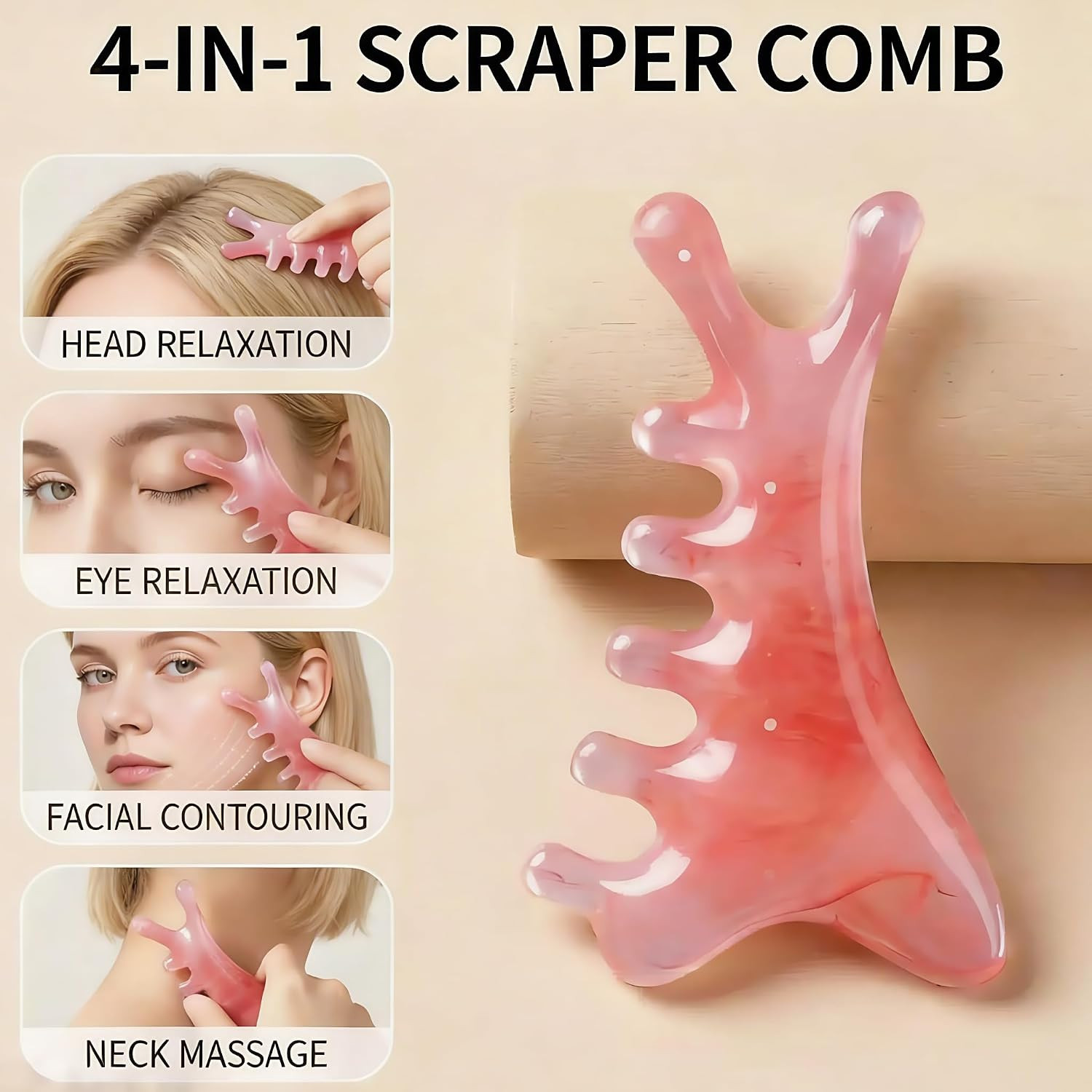 Lymphatic Contour Face Brush for Drainage & Sculpting – Manual Facial Massage…