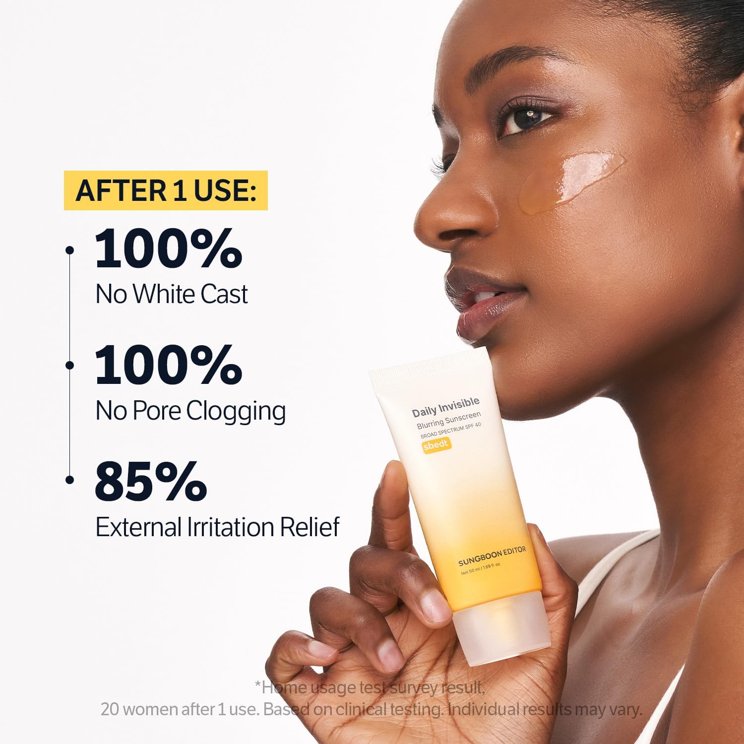 SUNGBOON EDITOR Daily Invisible Blurring Sunscreen 1.69 Fl Oz (Pack of 1)