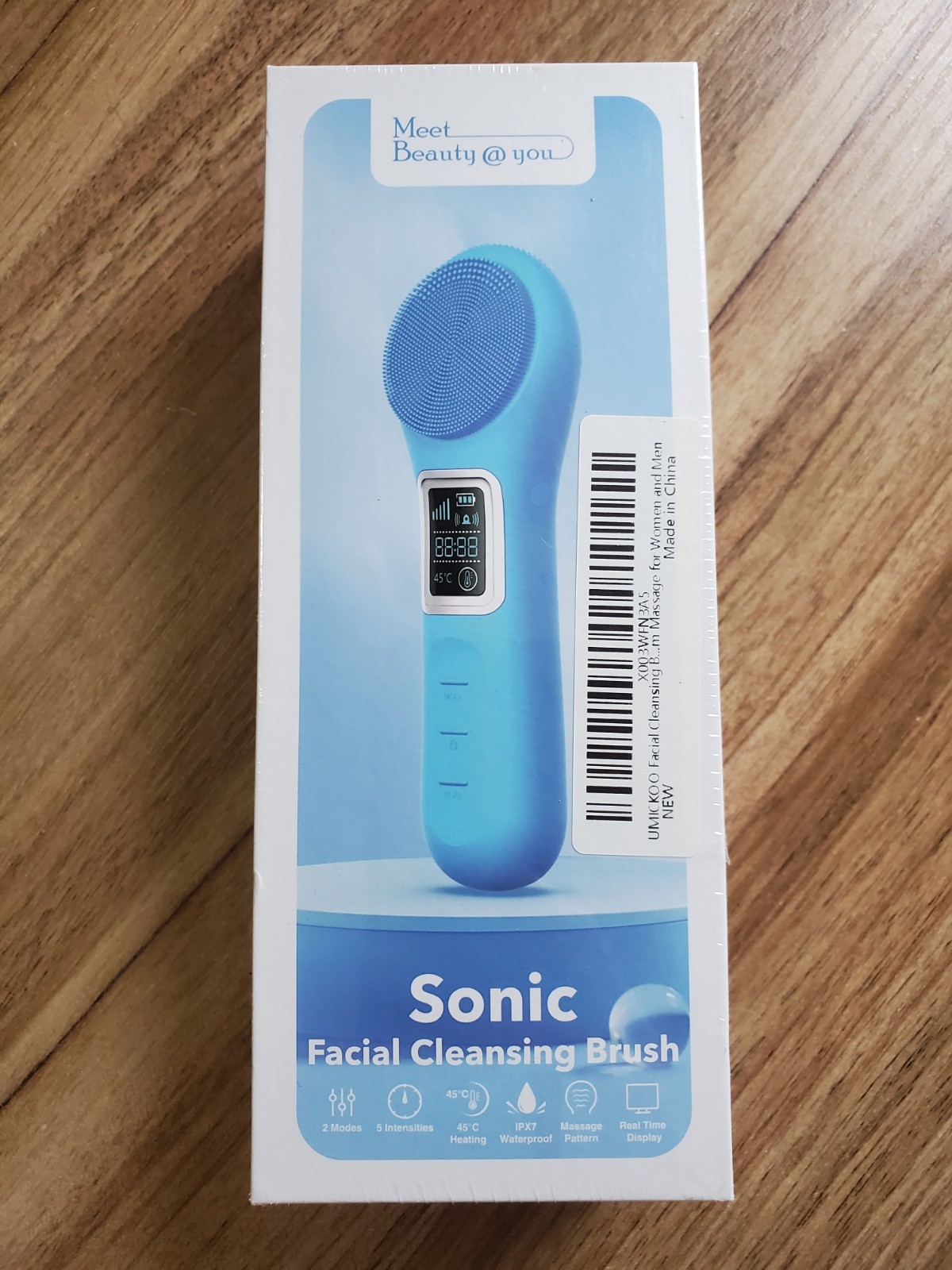 Facial Cleansing Brush IPX7 Waterproof Rechargeable Silicone Face Scrubber