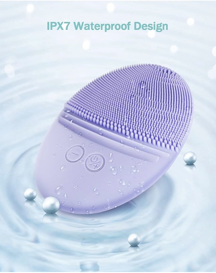 EZBASICS Facial Cleansing Brush Made with Ultra Hygienic Soft Silicone, NIB