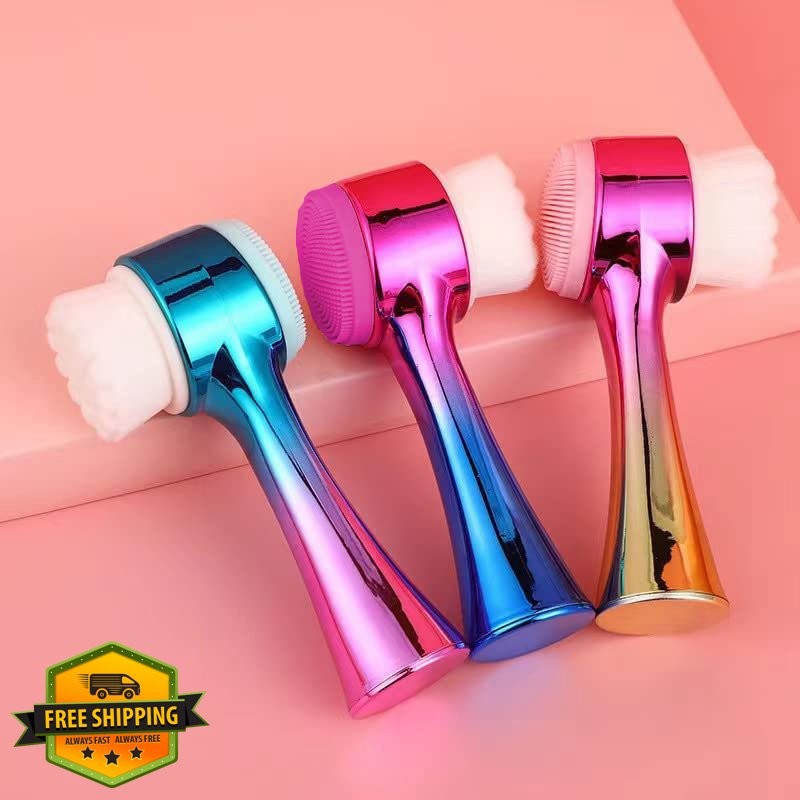 OHES Blue 2-in-1 Facial Cleansing Brush