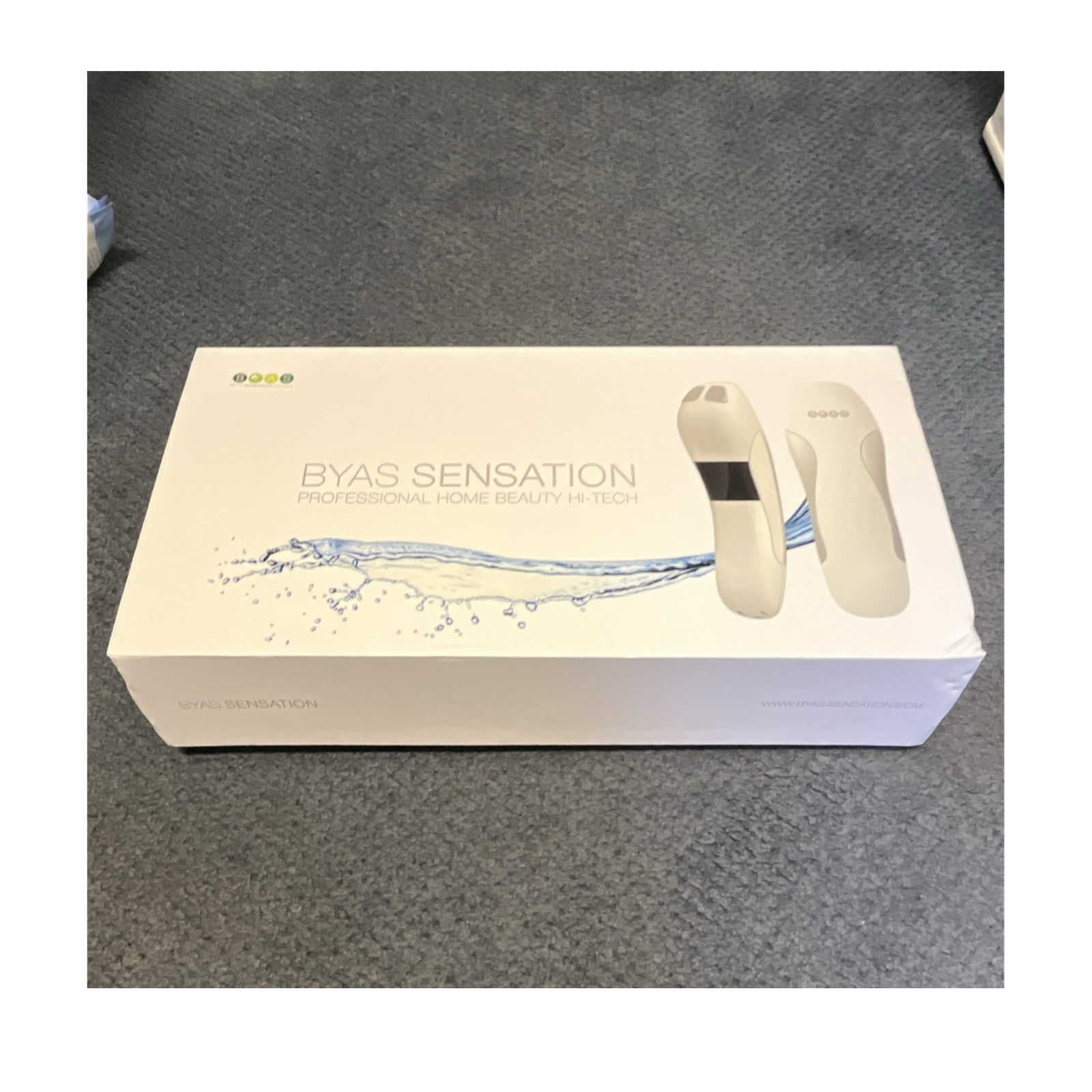 BYAS Sensation Professional home beauty device with LCD Display, White