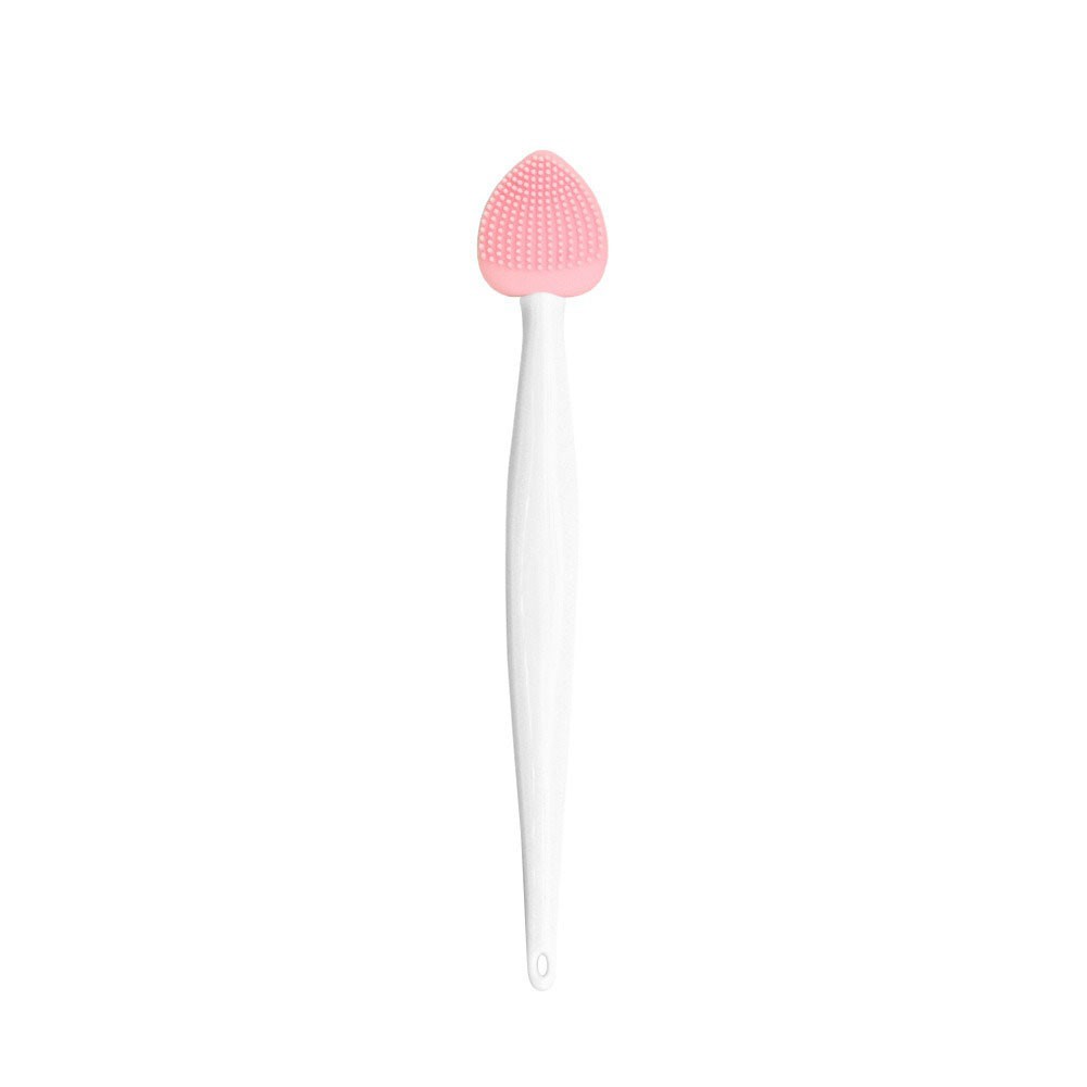 Soft Flexible Hygienic Deep-Cleansing Massaging Double-Sided Silicone Nose Brush
