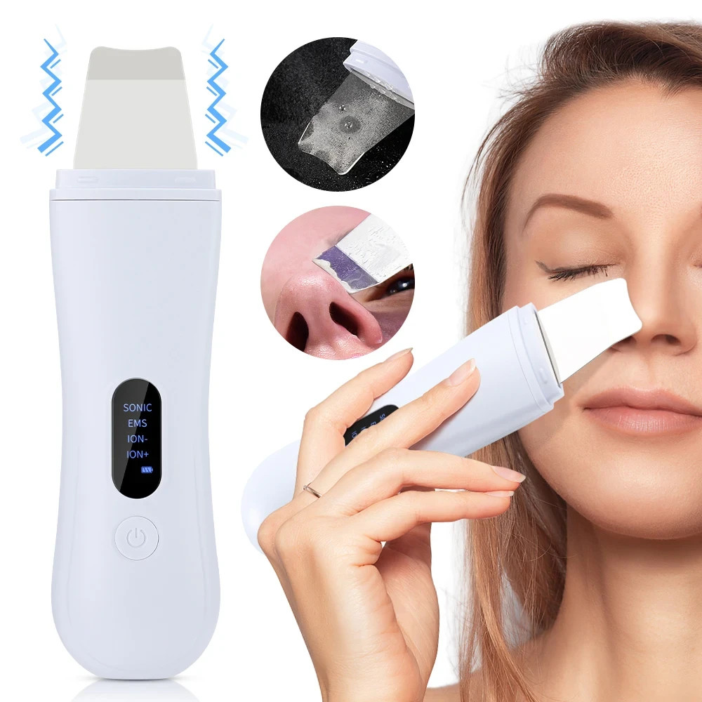 Ionic Ultrasonic Skin Spatula | 4 Modes | Deep Cleaning & Facial Rejuvenation