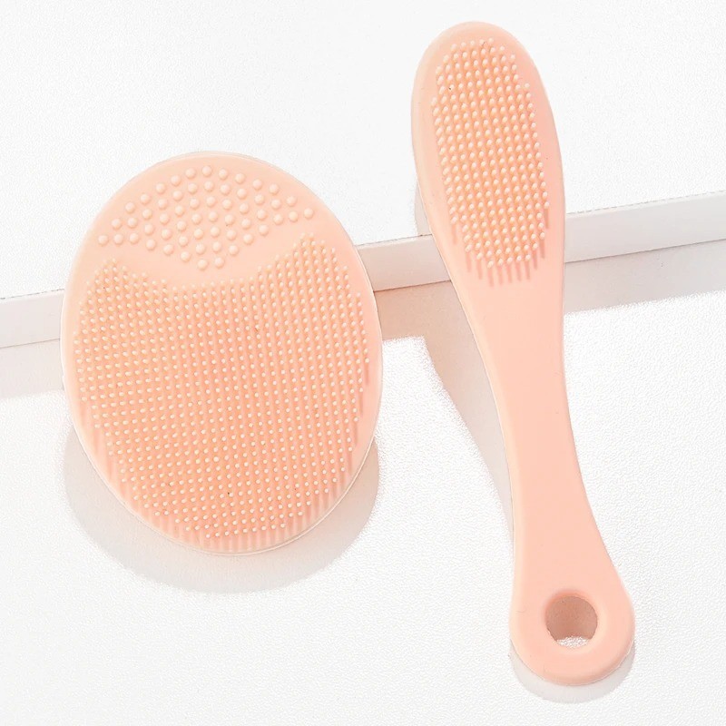 2PCS Facial Cleansing Brush Set – Blackhead Removal & Makeup Remover Skin Care T