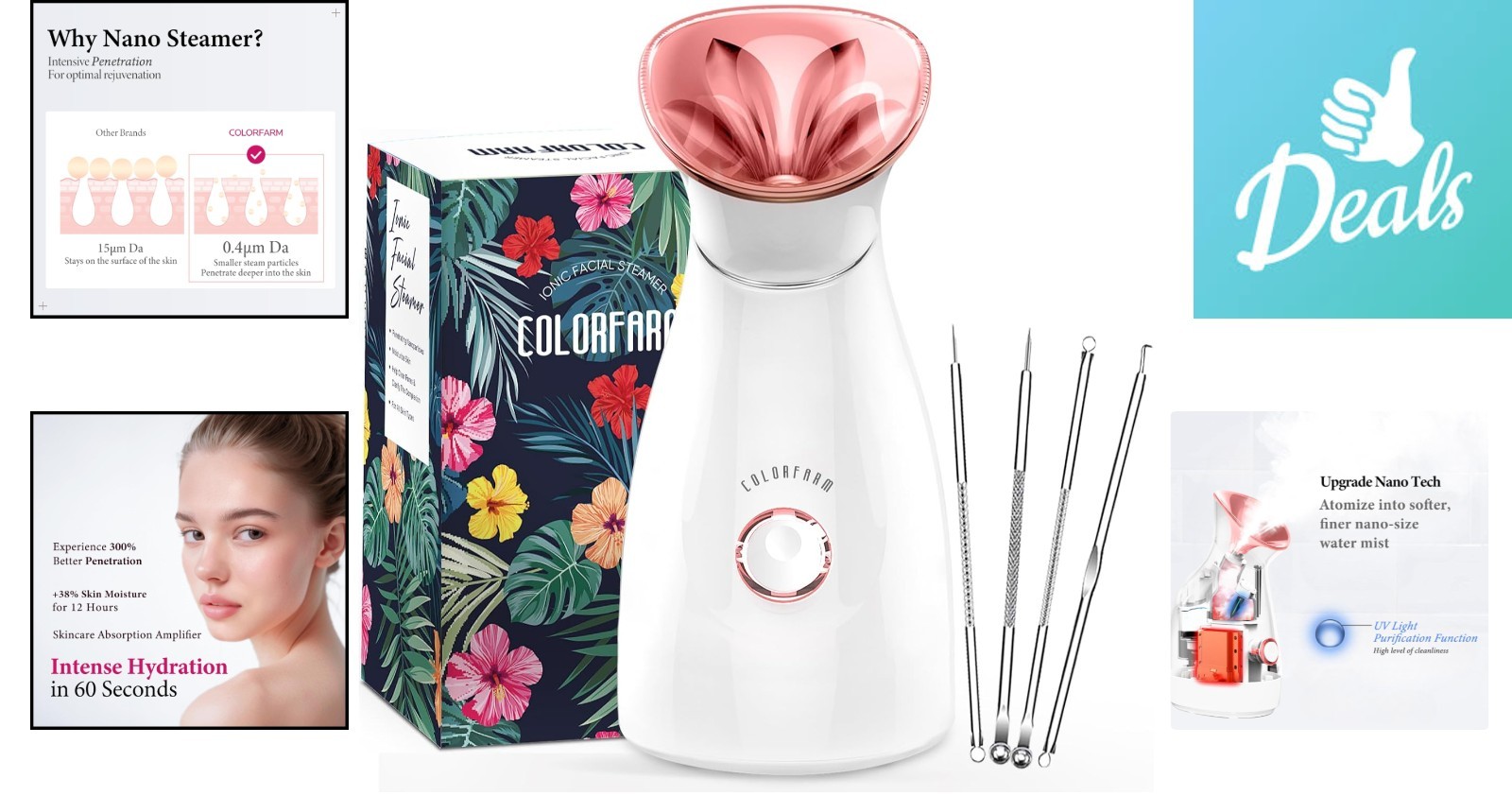 Ultimate Home Spa Experience: Nano Ionic Facial Steamer with Hydrating Mist
