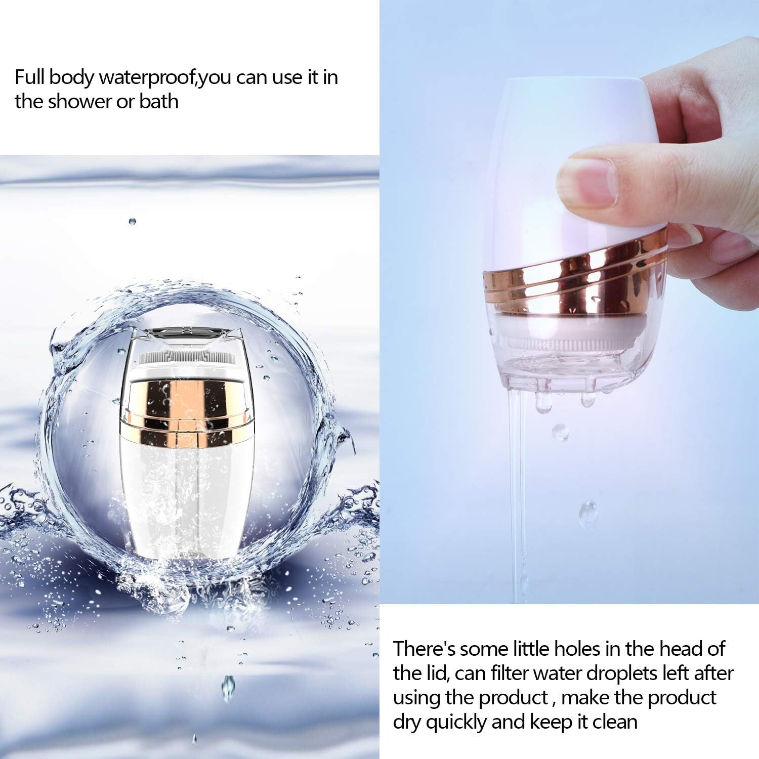 ,COOFO Sonic Waterproof Rechargeable Face Cleanser System