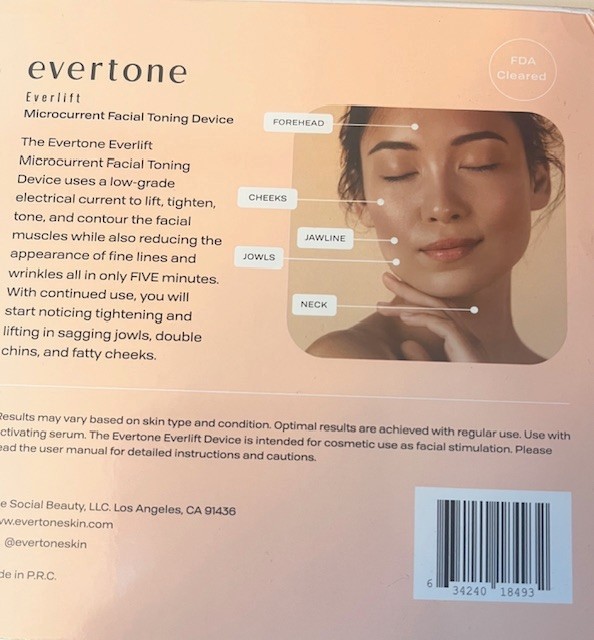 Evertone Everlift Microcurrent Facial Toning Device