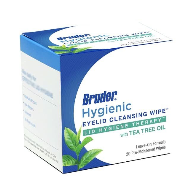 Hygienic Eyelid Cleansing Wipes with 30 Count (Pack of 1), 30 count (1 Pack)