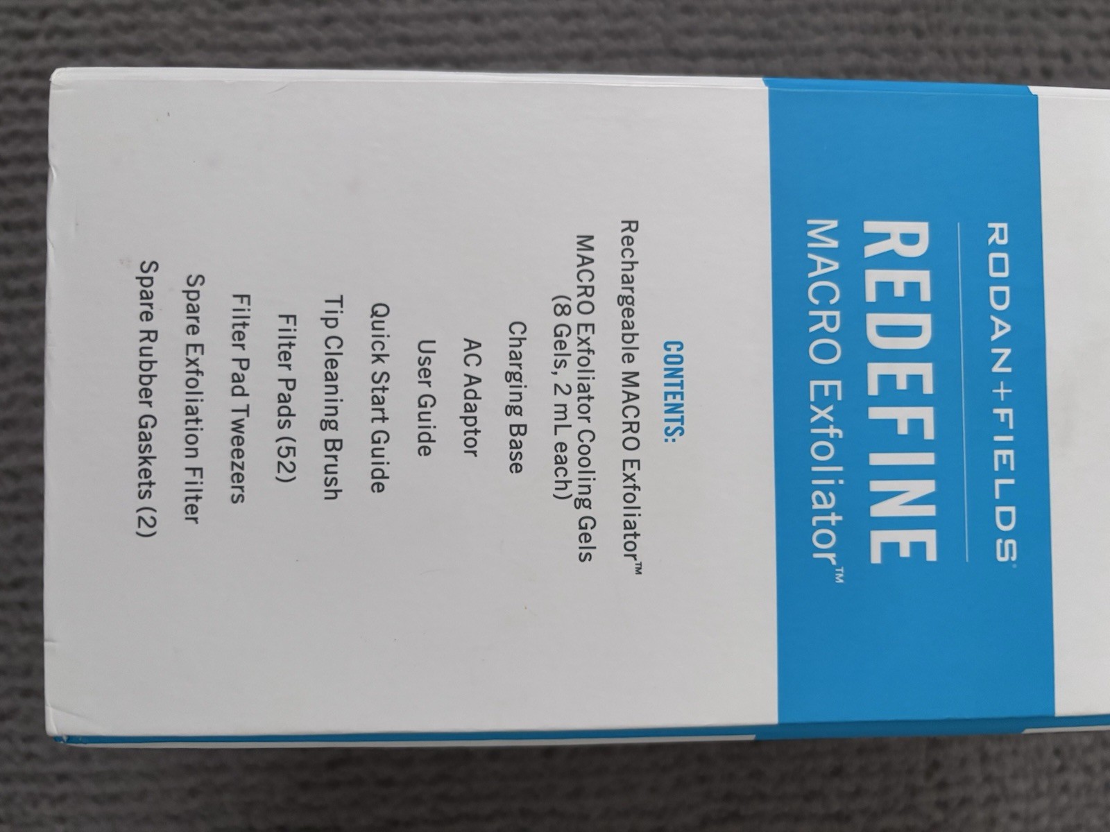 Rodan + Fields Redefine Macro Exfoliator Electric Facial Device Silver