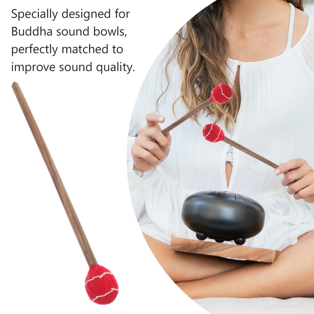 Wool Yarn Knocking Stick Small Percussion Instruments Sound Bowl Singing Parts