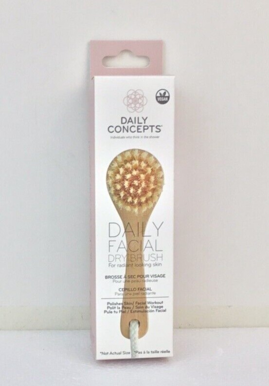 NIB Daily Concepts Facial Dry Brush for Radiant Looking Skin