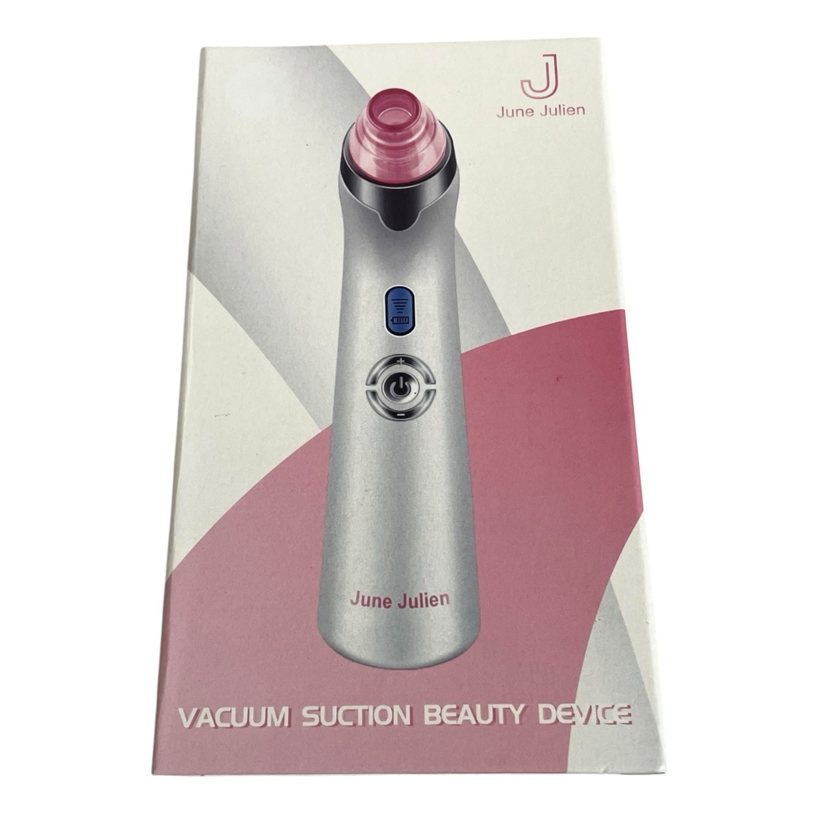 June Julien Vacuum Suction Beauty Device Facial Pore Cleaner 3 Heads USB EXC