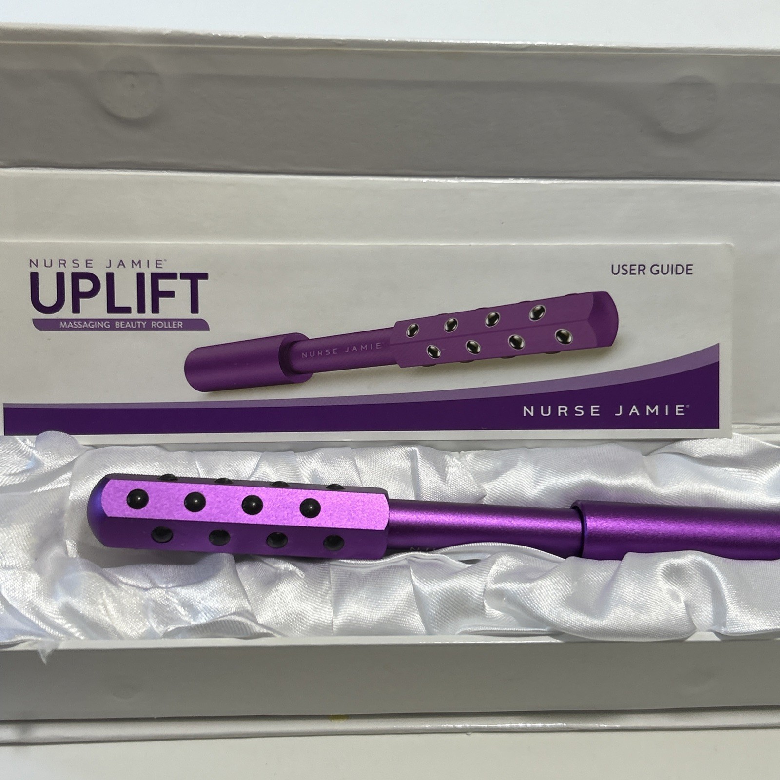 Nurse Jamie Uplift Massaging Beauty Roller “Purple” Uplift Tool 7-1/2” Aluminum