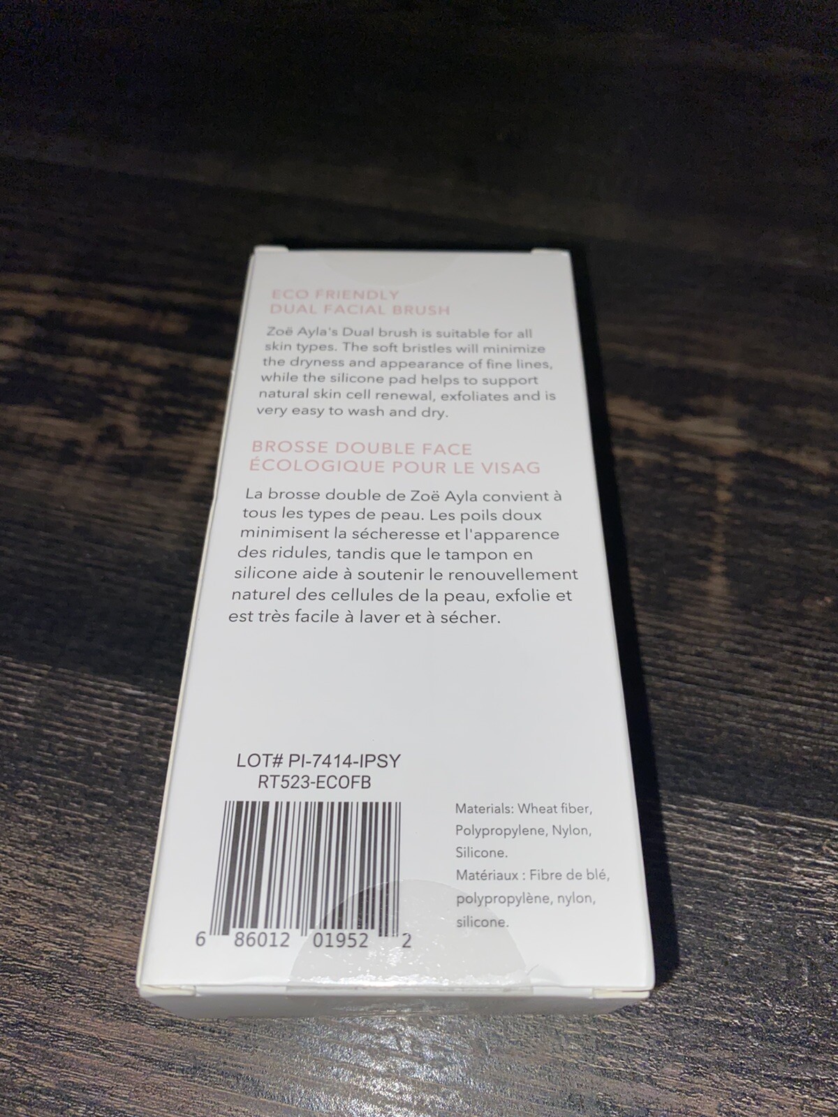 Zoe Ayla Earth Eco Friendly Dual Facial Cleansing Brush – SEALED – NIB
