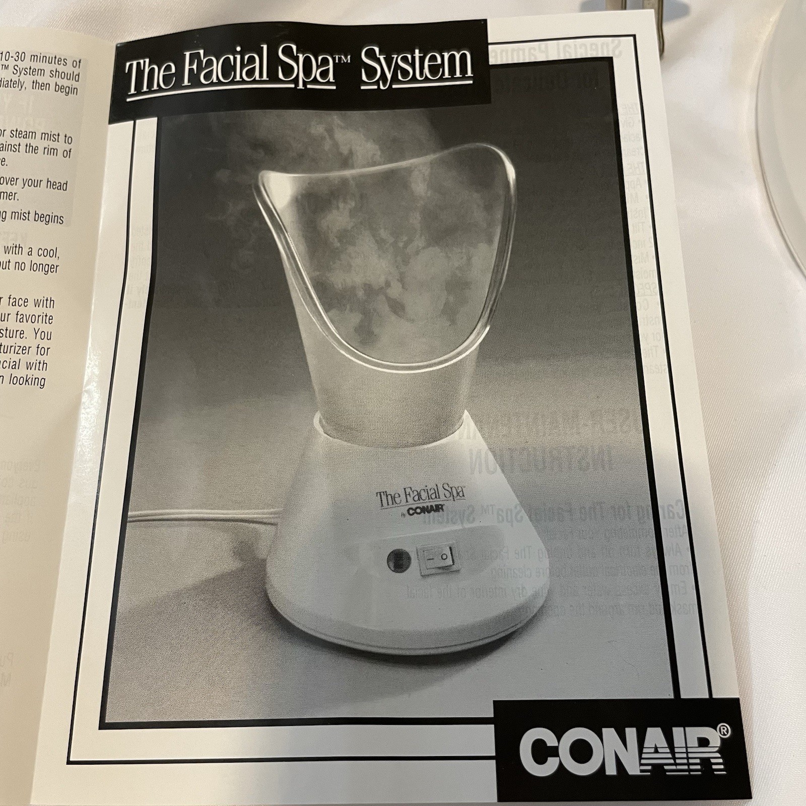 The Facial Spa by Conair Model 3701AXA, ~Cleansing mist for beautiful skin~