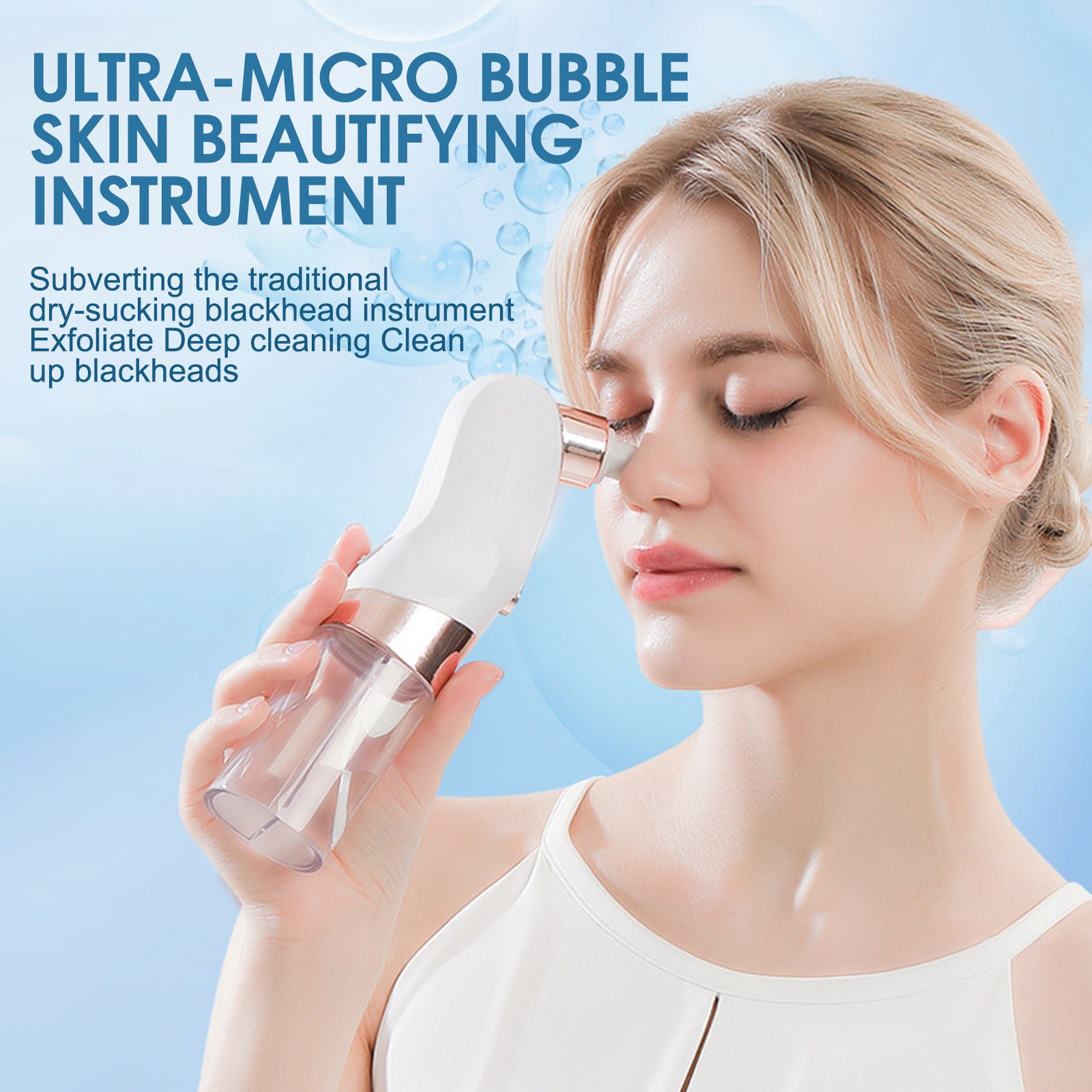 At Home Advanced Hydro Facial Pore Vacuum Deep Pore Cleansing Water Circulation