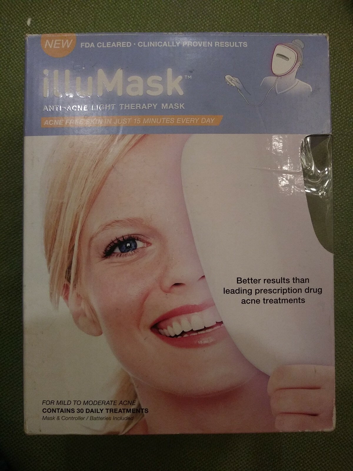 illuMask Acne Phototherapy Light Therapy Mask 24Treatments Sealed
