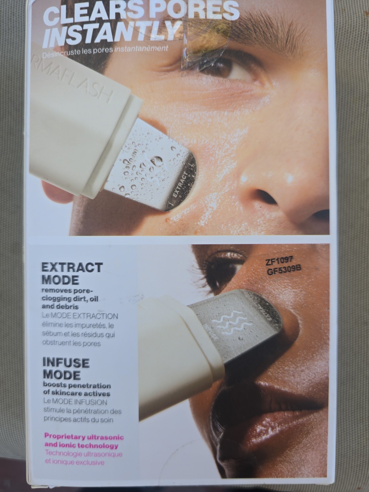DERMAFLASH Dermapore+ Ultrasonic Pore Extractor & Skincare Infuser – New in Box