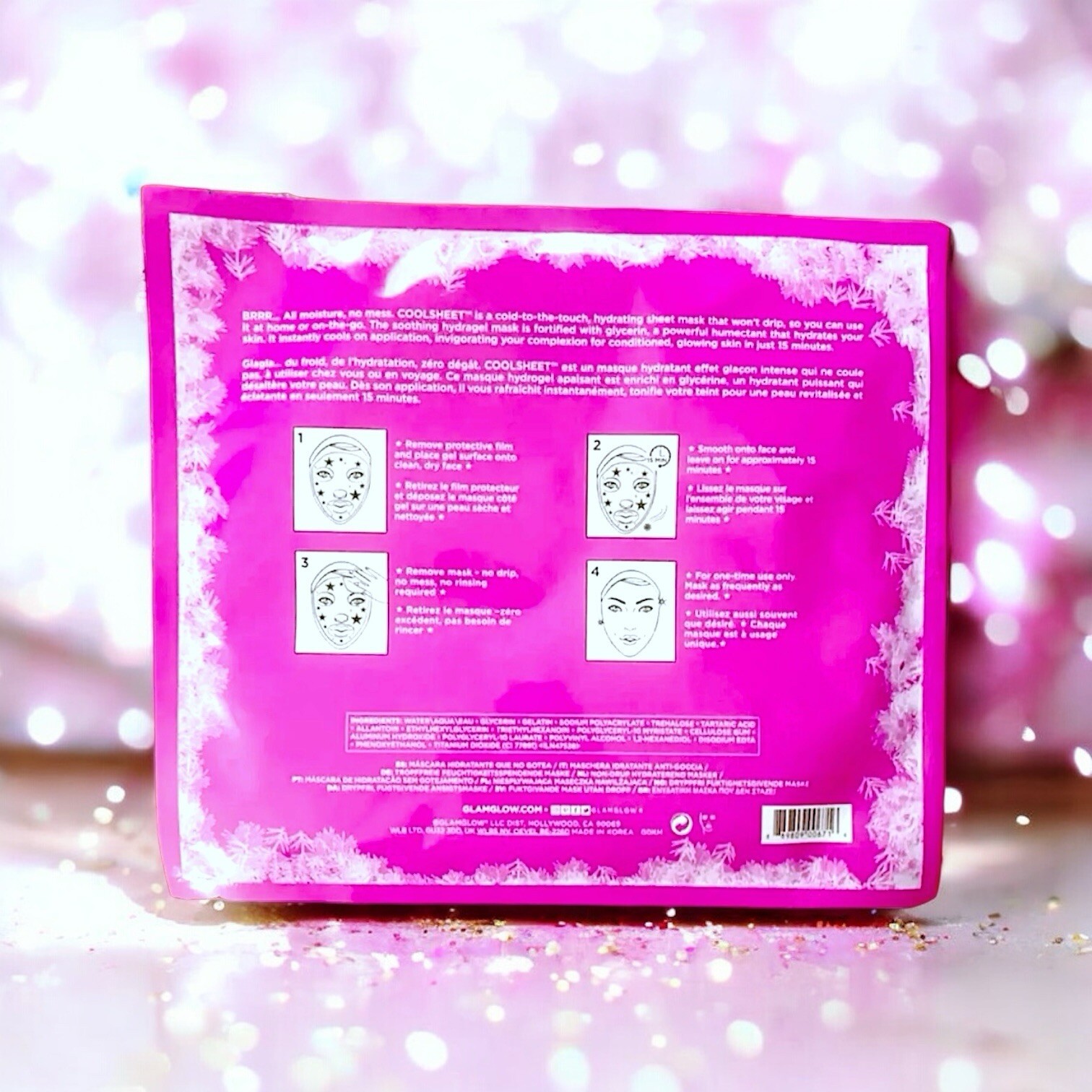Glamglow Coolsheet No-Drip Hydrating Sheet Mask Brand New In Package