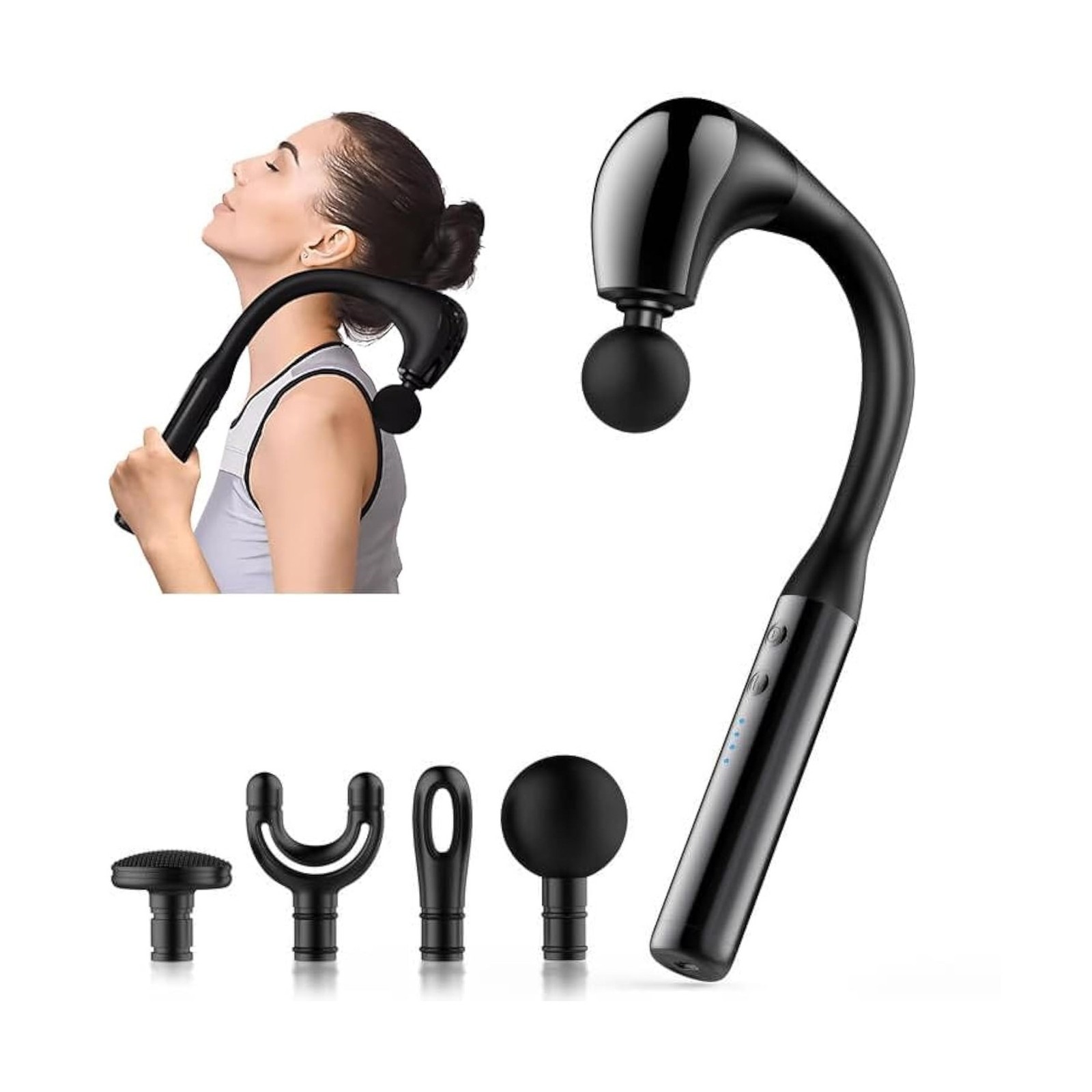 Massage Gun Deep Tissue with Extended Handle Revolutionary U-Sh… USA FAST SHIP