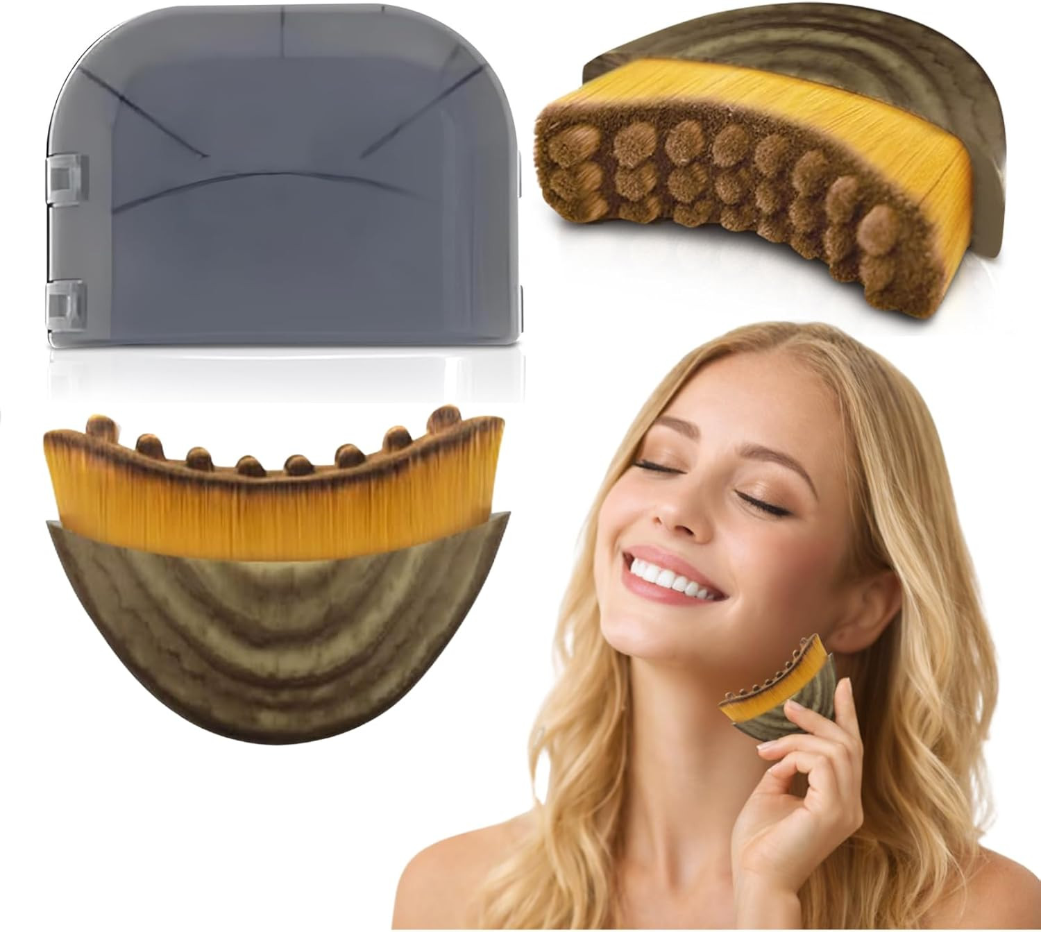 Lymphatic Contour Face Brush, Facial Brush for Lymphatic Drainage, Dry Lymphatic